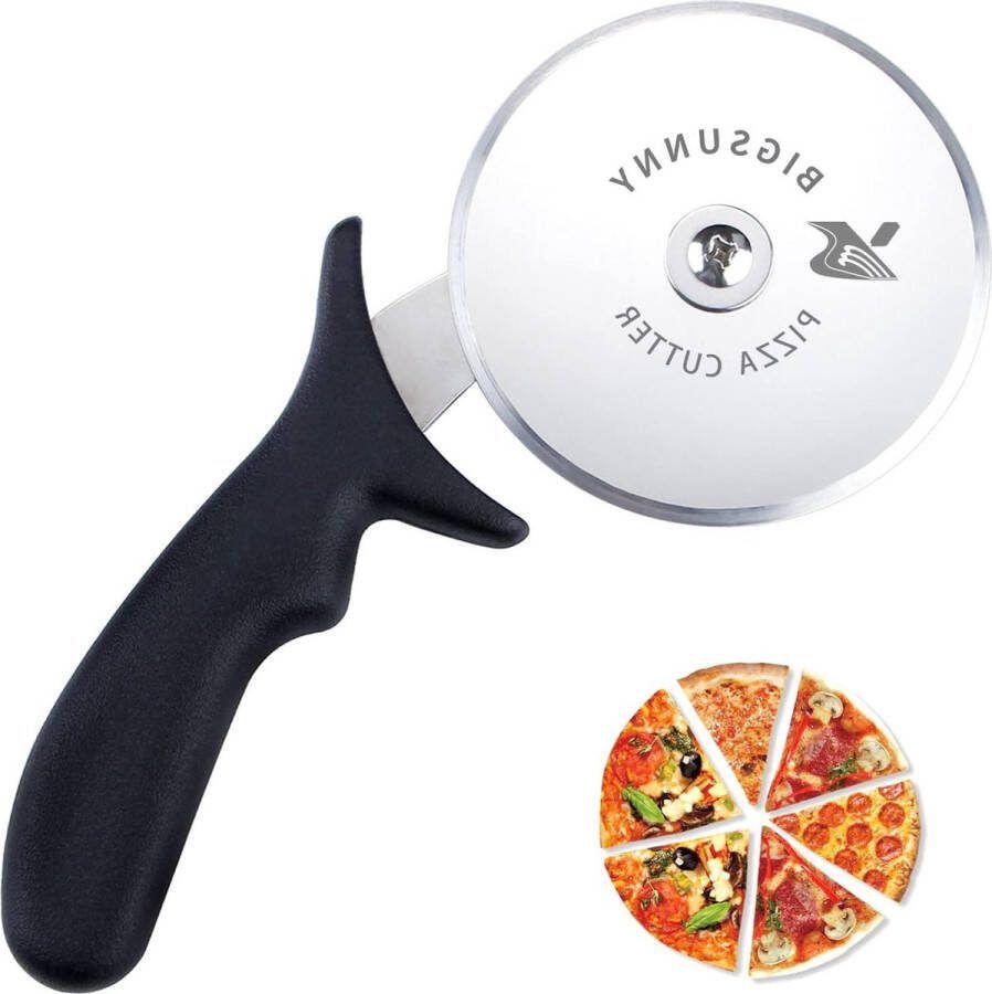 Pizzasnijder van roestvrij staal superscherp pizzasnijwiel (Dia 4 inch) vaatwasmachinebestendig pizzasnijder