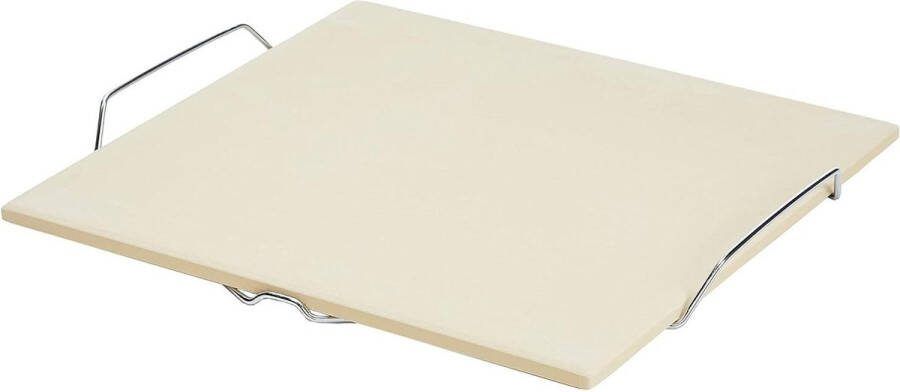 Pizzasteen voor BBQ oven en grill cordieriet met frame