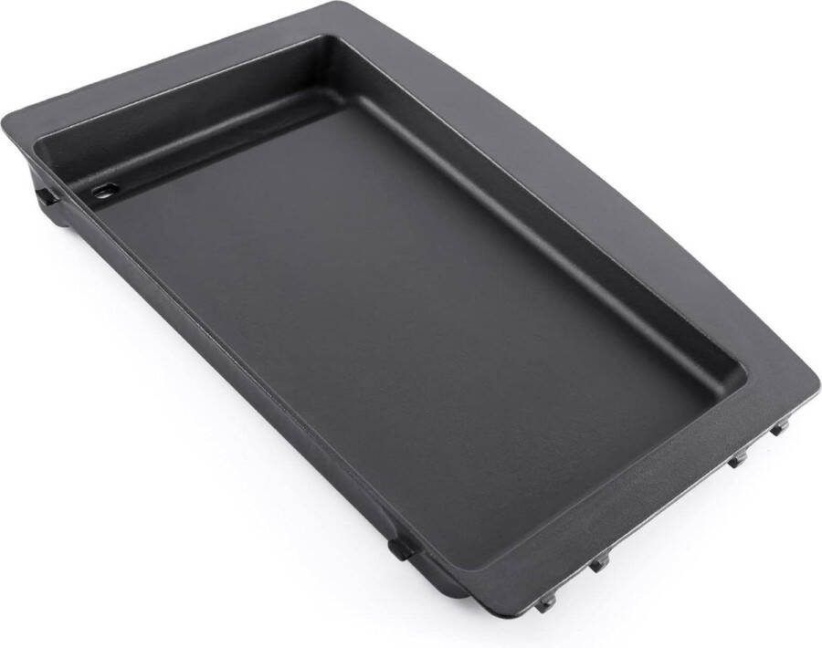 Plancha 48x335 cm voor Weber Genesis II Gietijzeren grillplaat voor gasbarbecues Eenvoudig schoon te maken Universeel formaat