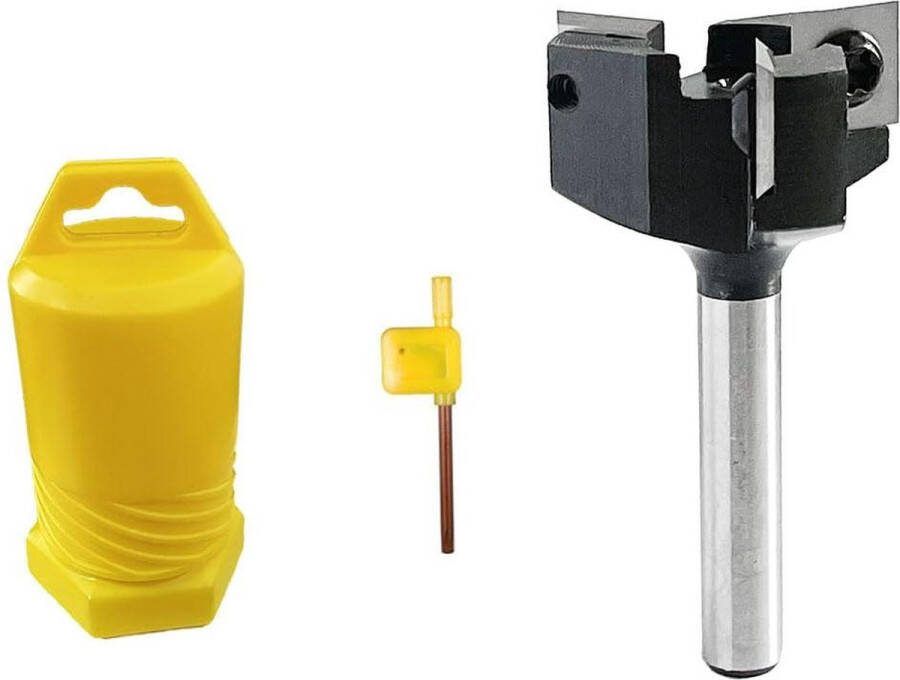 Planfrees 8 mm schacht bovenfrees omkeerbare plaatfrees 12 mm vlakfrees D33 mm hardmetalen frees houtfrees CNC-frees houtsnijders (8 x 33 mm)
