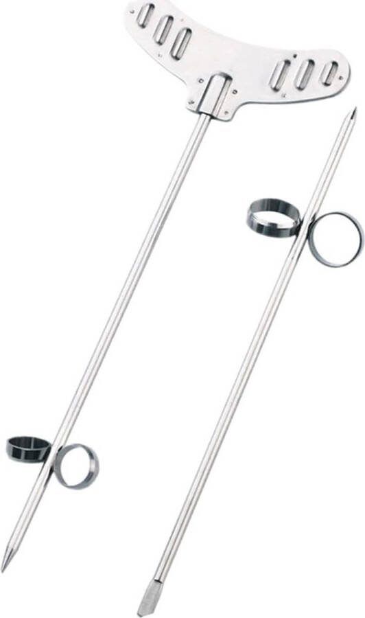 Plantaardige spiraalsnijder schroef Winder 2 stks Set Twist Spiraal Aardappel Wortel Komkommer Zilver Speciale vorm