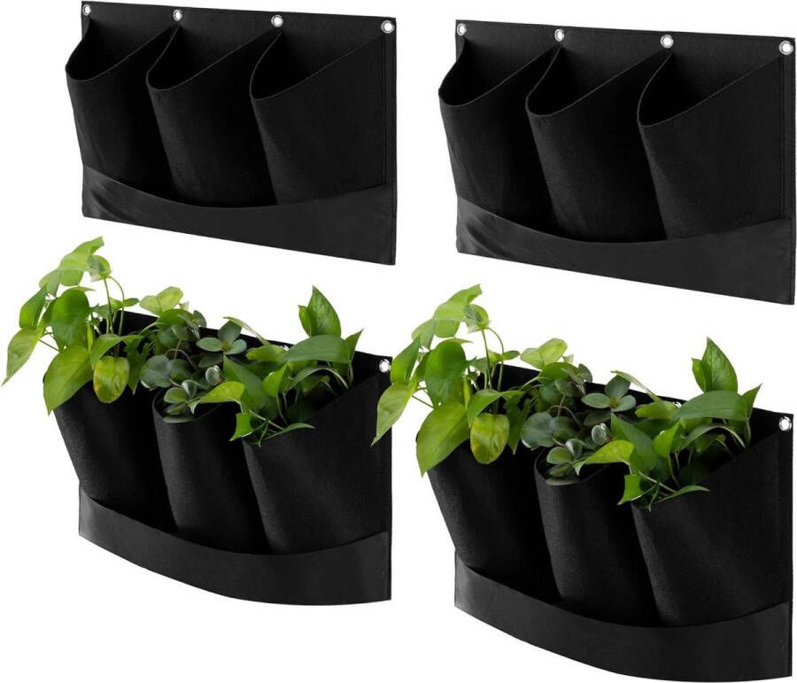 Plantenbak Bak voor planten 12 planten Hangpot Plantenhanger binnen buiten Hangende plantenbak balkon vensterbank reling