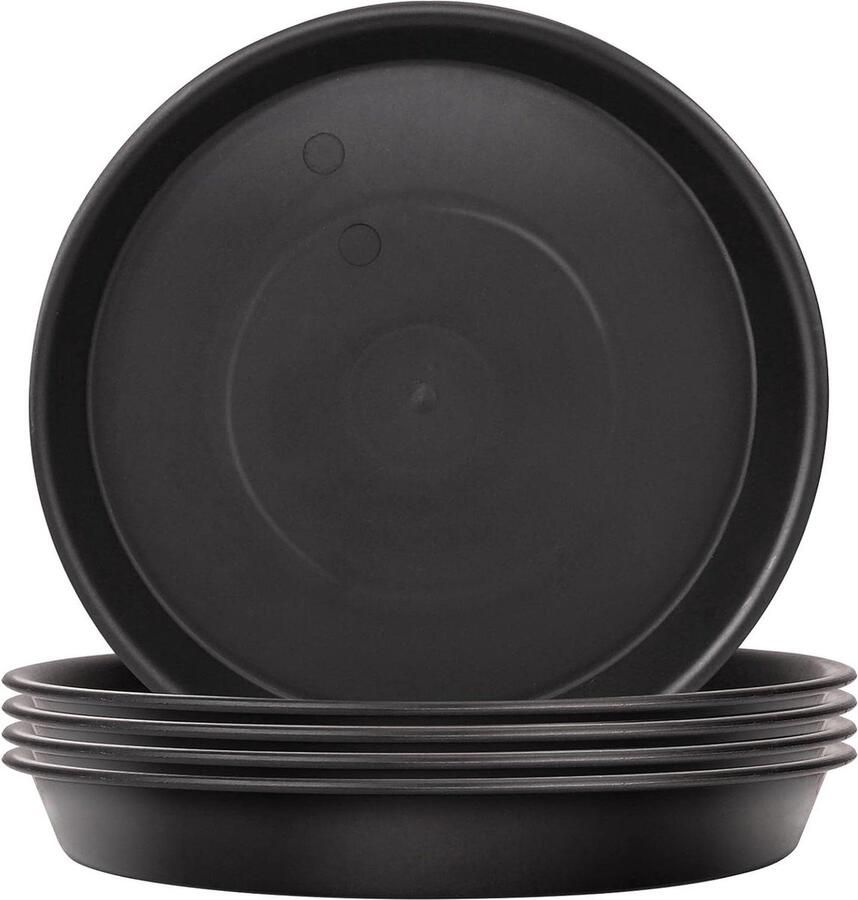 Plantenbak Bak voor planten 5-pack plantenschotels lekbakken bloempotten binnen- buitenplanten tuinschotels schotels plantenpotten -bakken oppervlaktebescherming huisplanten 14 cm