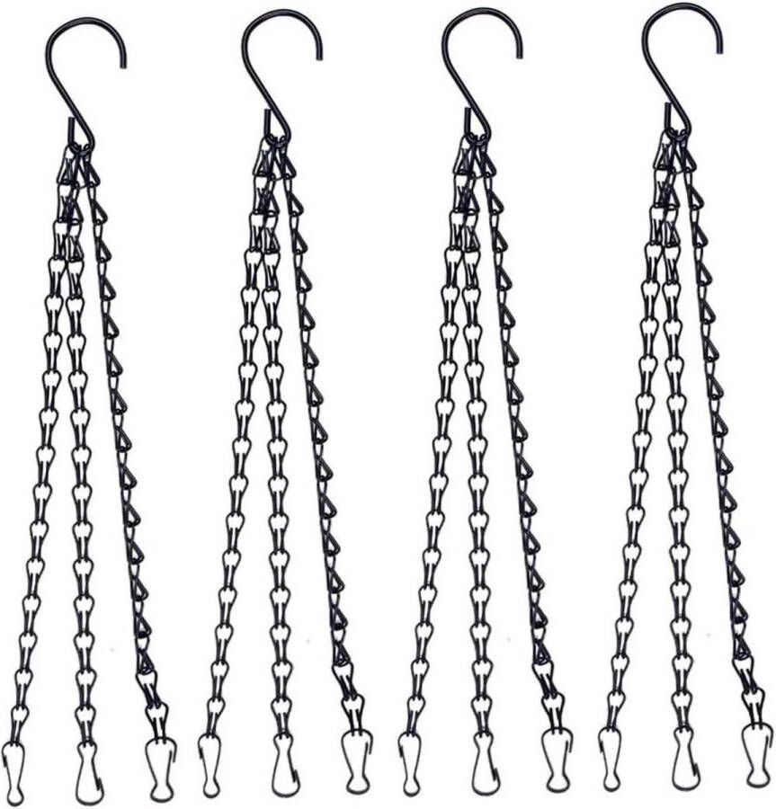 Plantenhanger Planthanger Bloemenhanger Ketting Om Op Te Hangen 58Cm Plantenhangers Metalen Kettingen Voor Bloemmand Plantenbakken Vogelvoederdispenser Vogelkooi Lantaarns En Ornamenten
