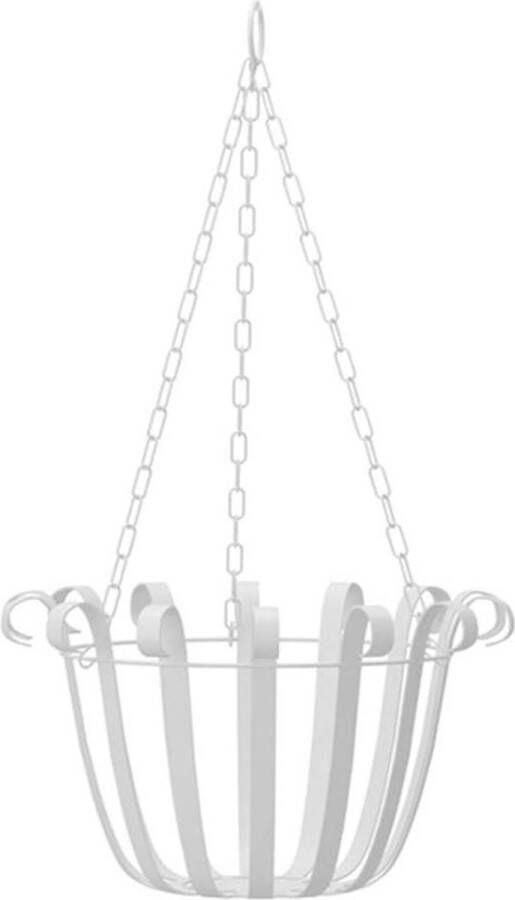 Plantenhanger Planthanger IJzeren bloemenhanger wandhang-plantenmand metalen plantenhanger met ketting hangende verlichting decoratie voor binnen terras tuin gazon