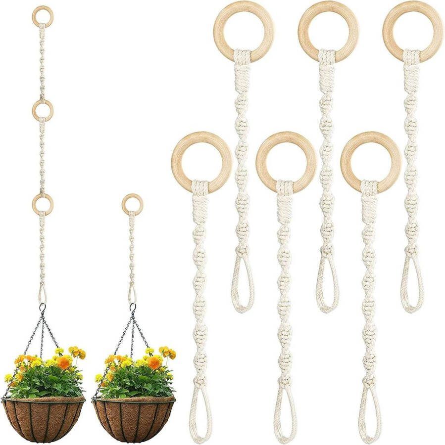 Plantenhanger Planthanger Verlenging Katoenen Touw Hanglamp Extender Touw Hangplantenpot Verdikt Touw Hangende Plantenverlenger Vasthouden Plantenpot 30