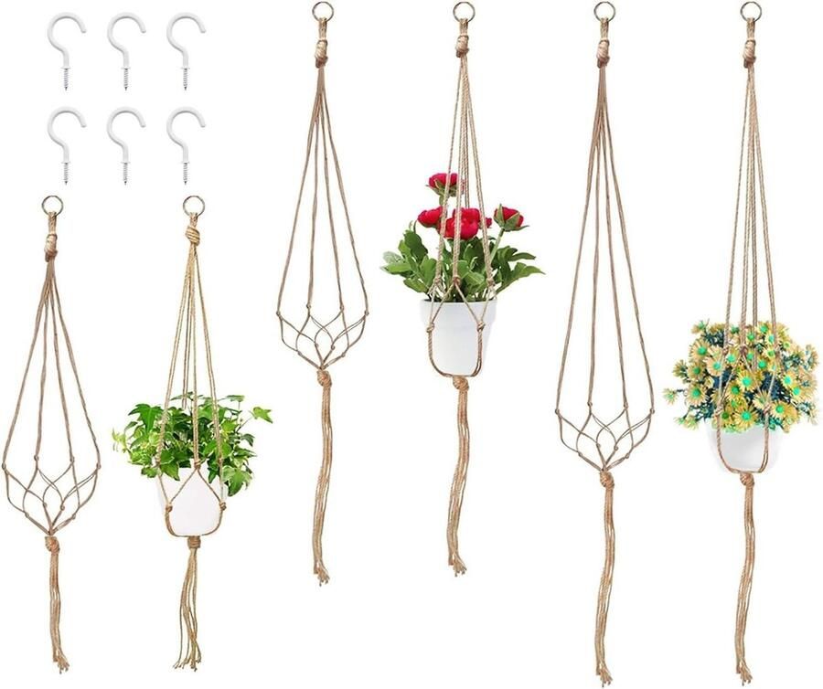 Plantenhanger Planthanger hangende plantenbakhouder kit voor binnen en buiten decoraties vetplanten cactussen kruiden
