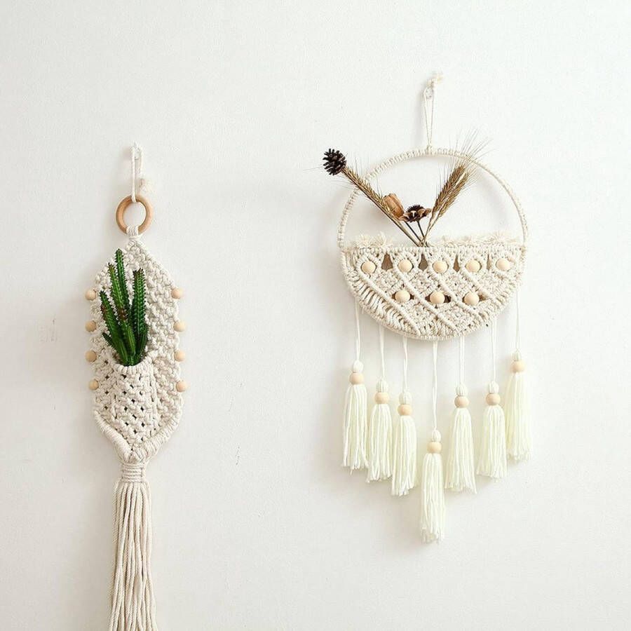 Plantenhanger Stoffen plantenmand voor muur interieurdecoratie