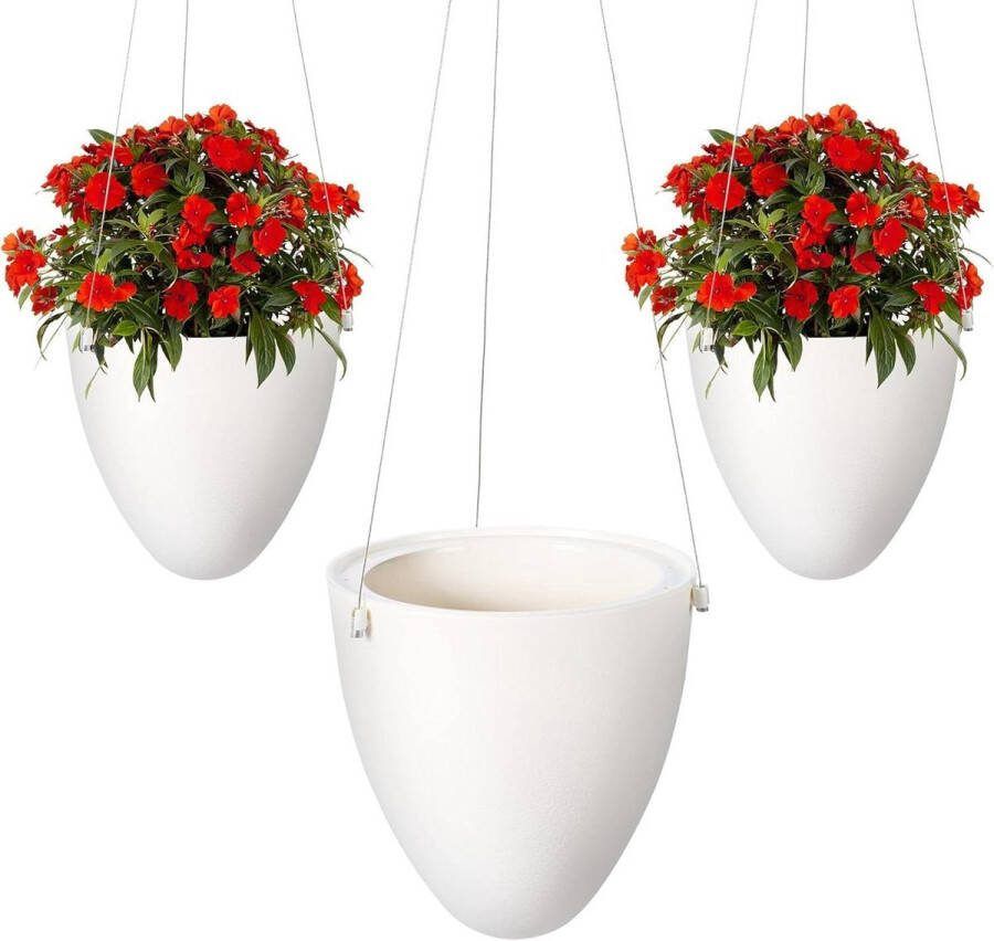 Plantenhanger Zelfbewaterende hangende plant Moderne decoratieve plantenhanger voor binnen en buiten 2 stuks hangplantenpotten Bloemenhangers Plantenhouder Plantenbak Decoraties