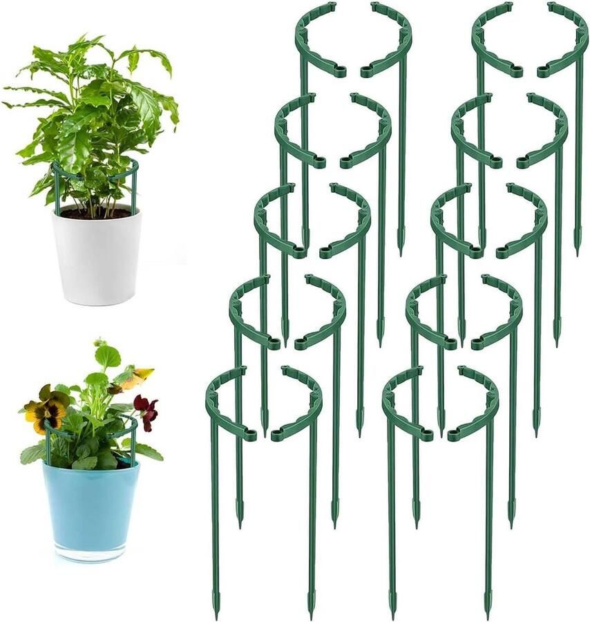 Plantensteun 20 stuks halfronde plantenhouders klimhulp voor kamerplanten geschikt voor groenten en bloemen 245 x 147 cm plantensteun halfronde