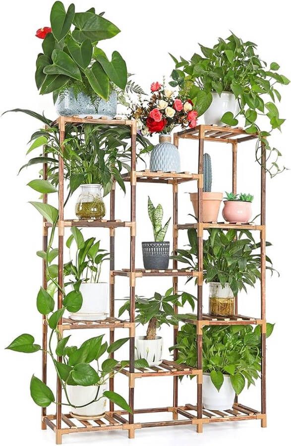 Plantentafel Plantstand bloemstand 11 Levels 82 x 25 x 115 cm;