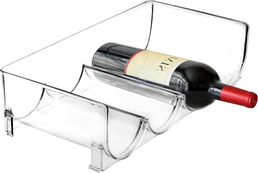 Plastic Flessenrek Flessenhouder Stapelbaar Organisator Opbergrek voor Flessen Wijnrek water bottle organizer