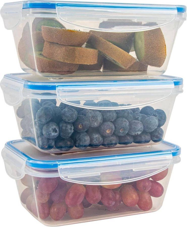 Plastic Food Containers with Lid 100% Close Lunch Box Meal Prep Boxes with Lids Storage Containers Dishwasher Microwave Freezer C-FHD 4006 K