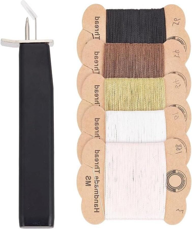 Plastic Kralen Knopen Tool 5 Kaarten Polyester Metallic Gevlochten Draad Sieraden Maken Tool DIY Rijgen Parel Sieraden maken GOMAKERER