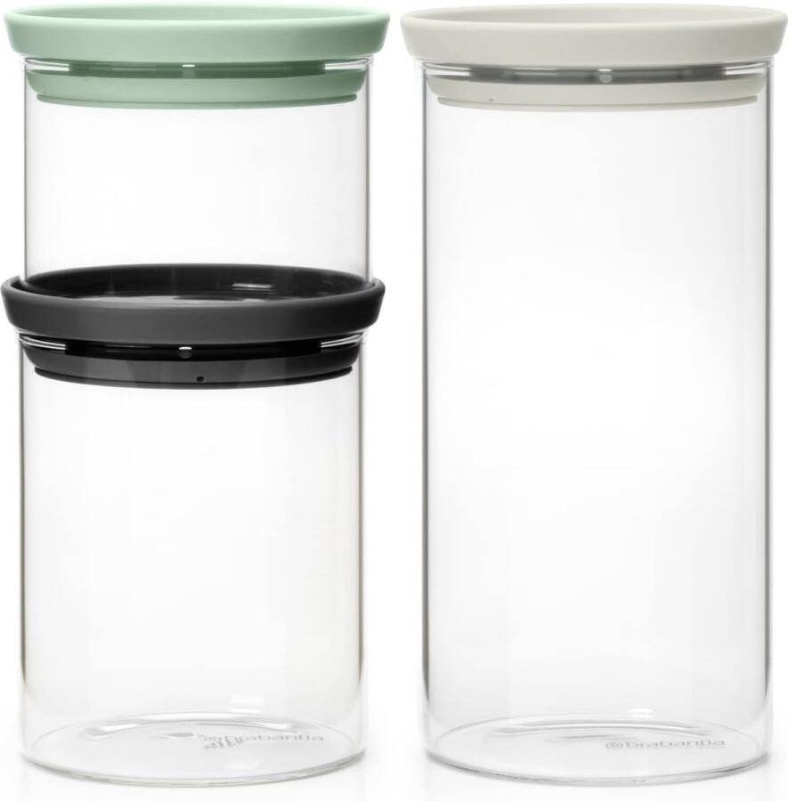 Plastic Voorraadbussen Herbruikbare Voedsel Voorraadpotten met Luchtdicht deksel Veilig in Magnetron Vaatwassen & Vriezer BPA-vrije Plastic Potten Keuken Bewaaroplossing