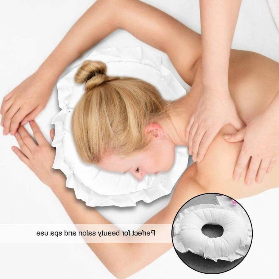 Plat kussen met gat voor gezichtsdonutkussen chondrodermatitis gezichtskussen massagekussen schoonheidssalon