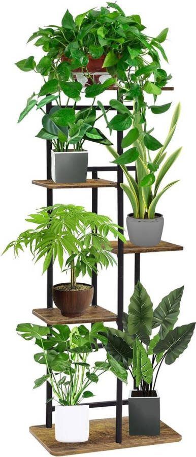 Platenrek Houten Bloemenrek Plantenrek Standaard Balkon Decoratie Platenrek