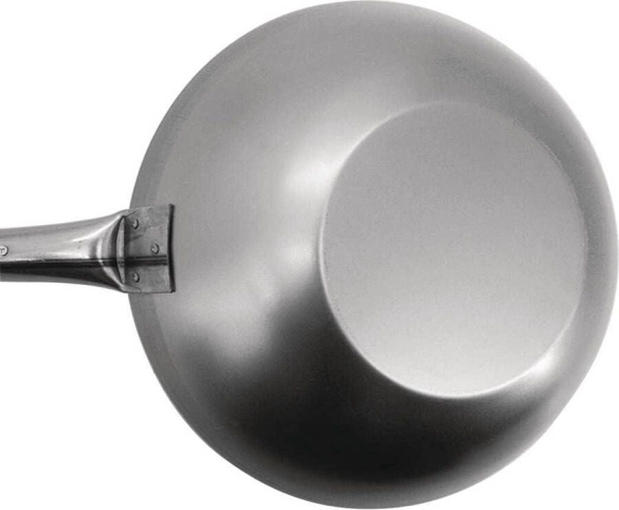Platte bodem wokpan van zacht staal 324 cm diameter