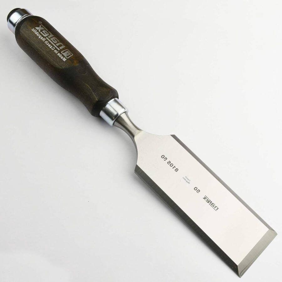 Platte Piercing Beitel Met Donkere Grip 50 mm