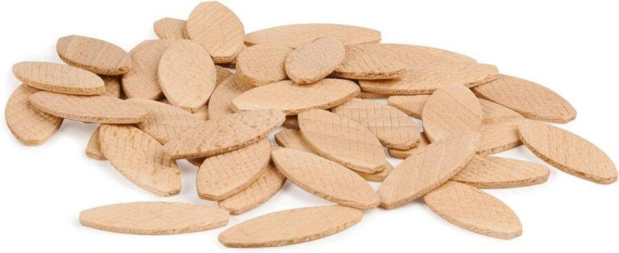 Platte pluggen van massief beukenhout 500 stuks Deuvelfrees en lamellofrees compatibel Houten pluggen zoals lamello