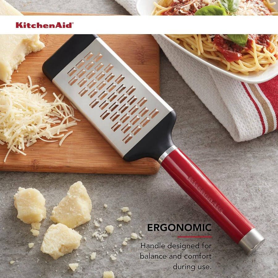 Platte rasp keuken rood zwart nieuw design 2020 medium 30 cm lang 7 cm breed