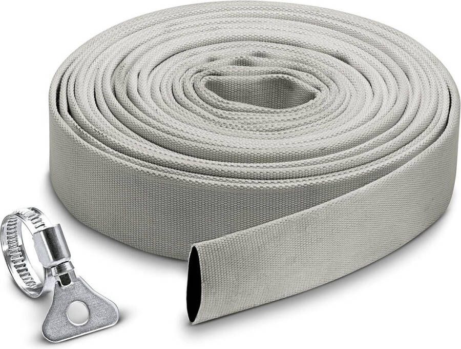 Platte slang 10 m extra strong voor dompelpompen werkdruk 5 bar