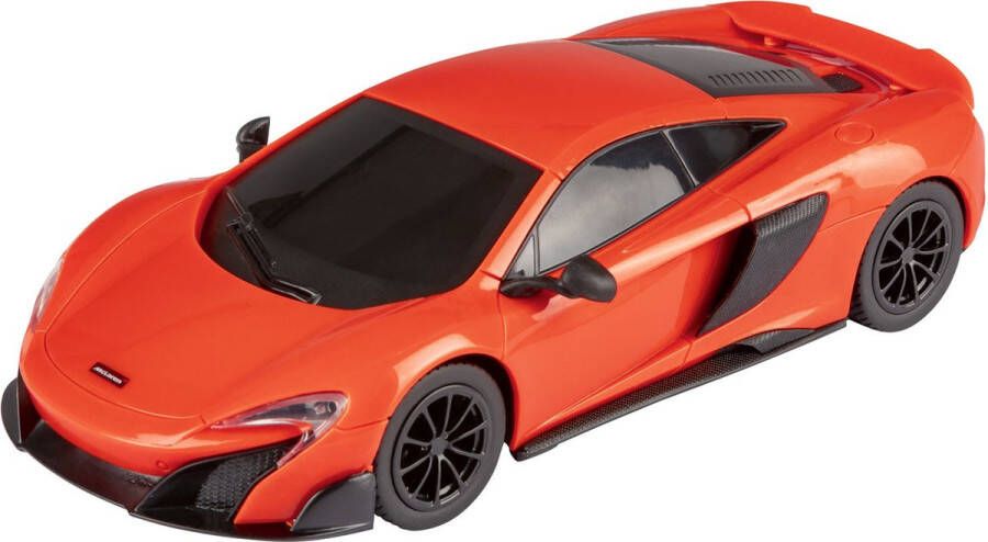 Playtive Bestuurbare Auto McLaren 675LT Coupe Oranje Schaal: 1:24 Snelheid: ca. 7 km u Aanbevolen leeftijd: vanaf 6 jaar Met oplichtende koplampen bij het vooruit rijden Rijduur: ca. 40 minuten