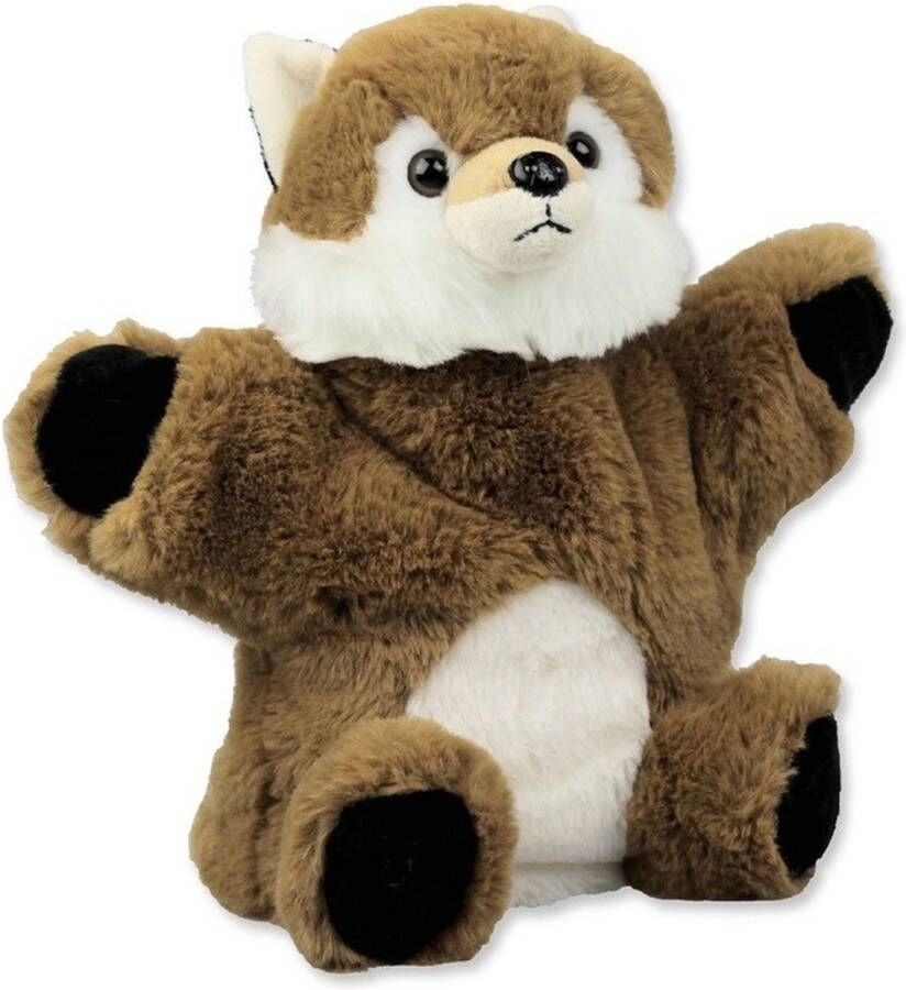 Pluche bruine vos handpop knuffel 22 cm Vossen knuffels Poppentheater speelgoed kinderen