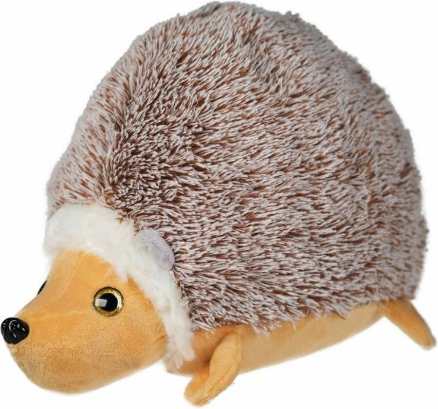 Pluche egel knuffel lichtbruin beige 23 cm Dieren knuffels Egeltjes knuffelbeesten