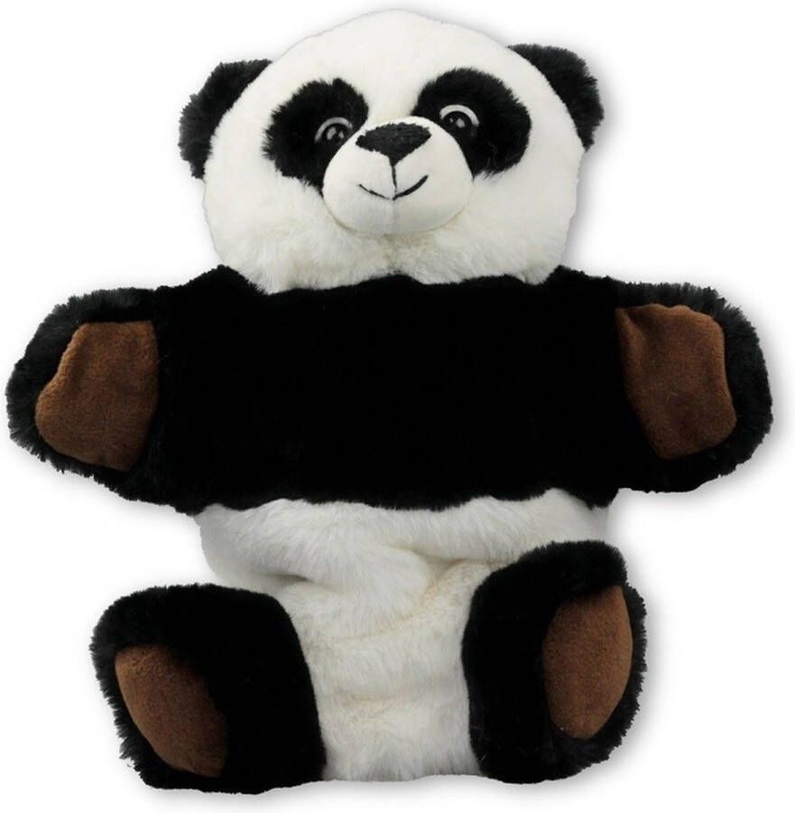 Merkloos Sans marque Pluche zwart witte panda handpop knuffel 22 cm Pandas beren knuffels Poppentheater speelgoed kinderen