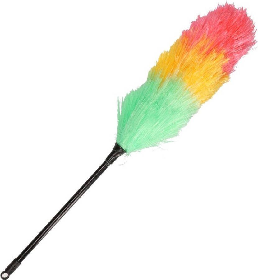 Plumeau stofborstel gekleurd 53 cm Plumeau duster statische vezels gekleurd