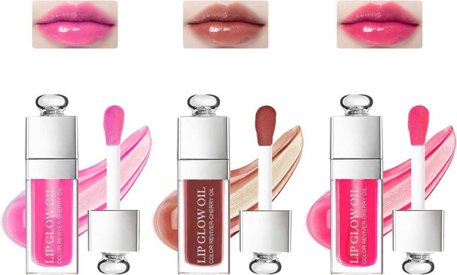 Plumping Lip Oil Getinte Hydraterende Lip Oil Langdurige Voedende Lip Hydraterende Lipgloss Tint Lippenstift voor Vrouwen Langdurige Vloeibare Lipstick Lippenverzorging Lip Glaze Make-up Cosmetica