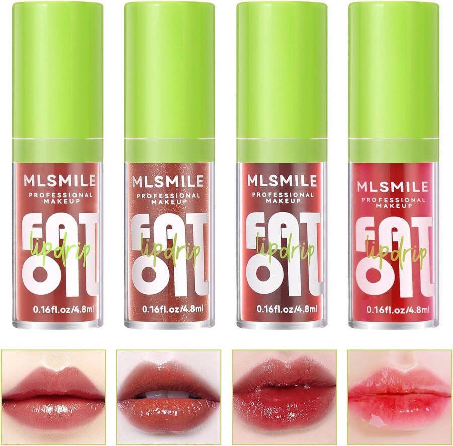 Plumping Lip Oil Make-up Lipgloss Crystal Jelly Lip Care Oil Lang hydraterende lipgloss Getinte lipolie Niet-plakkerige afwerking hoogglans 12 uur hydraterende vloeibare lippenstiften