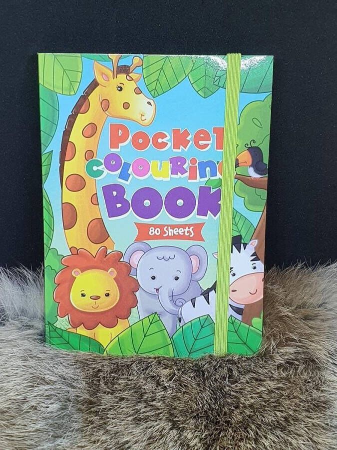 Pocket colouring book Wilde dieren