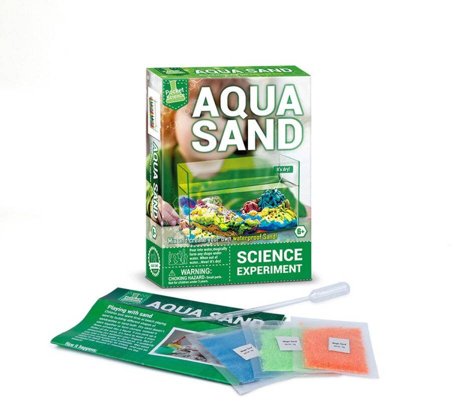 Pocket science- scheikunde experimenteerset experimenten voor kinderen experimenteerdozen magisch zand T2500