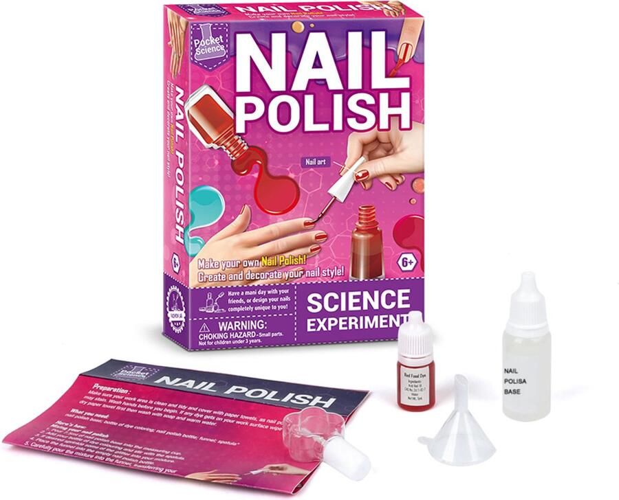Pocket science- scheikunde experimenteerset experimenten voor kinderen experimenteerdozen make up voor meisjes T2509