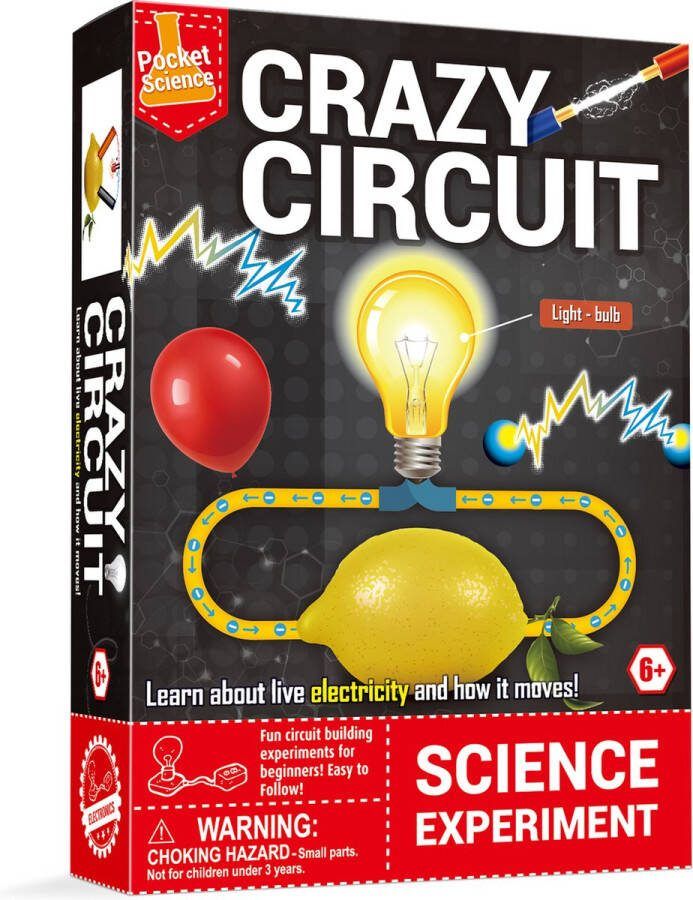 Pocket science- scheikunde experimenteerset experimenten voor kinderen experimenteerdozen stroomcircuit T2504