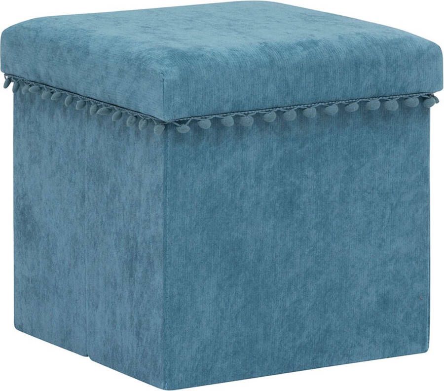 Poef + Opbergbox Mana Blauw