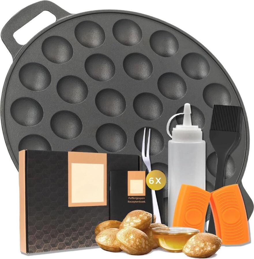 Poffertjespan Poffertjesmaker Poffertjespannen Poffertjes pan Poffertjes wafel ijzer Poffertjesplaat