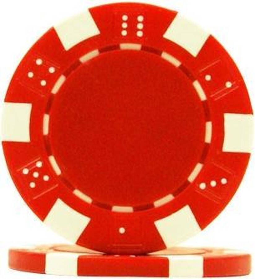 Pokerchip Dice Chip Rood 11 5 gram 25 stuks