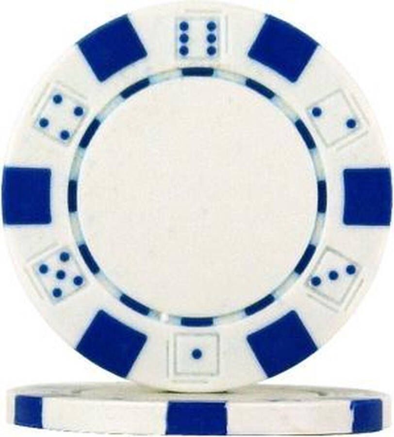 Pokerchip Dice Chip Wit 11 5 gram 25 stuks