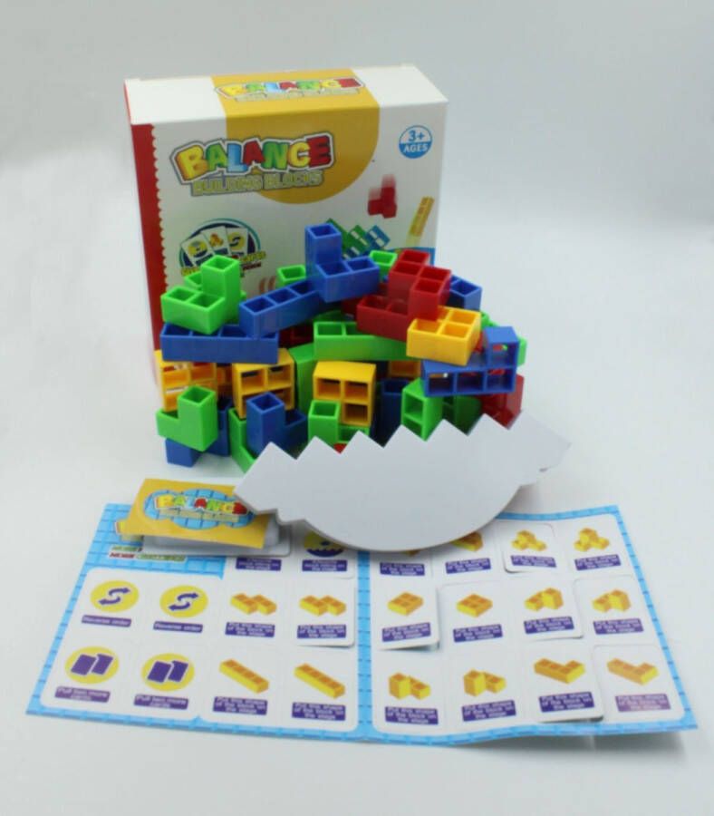 Polaria – Building Blocks – Tetra Tower Spel – Tetratower – Balans spel – Balance game – Tetra tower stapelspel – Swingende stapelblokken – Schommelende blokken Balance Building Blocks