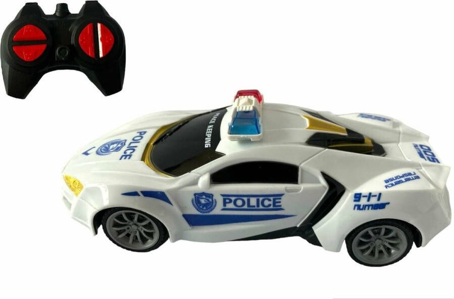 Police King Rc politie auto afstand bestuurbaar speelgoed auto (20CM)