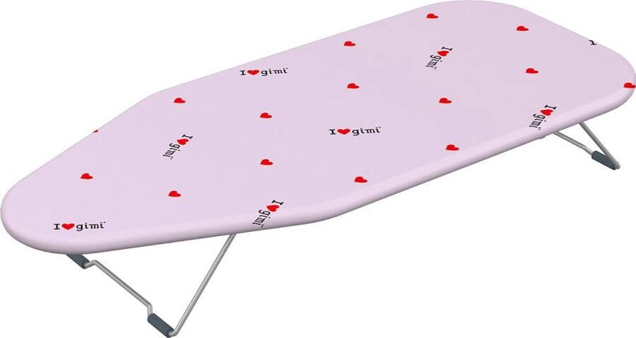 Pollicino Strijkplank staal blauw wit roze 32 x 2 x 73 cm