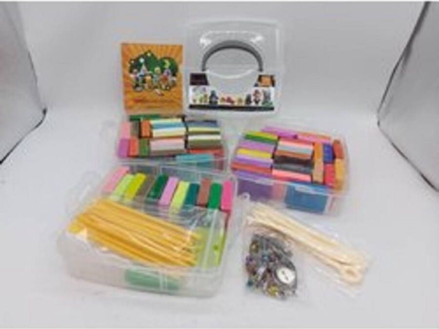 Polymeer Klei Starter Kit 70 kleuren Boetseerklei Polymer clay Afbak klei