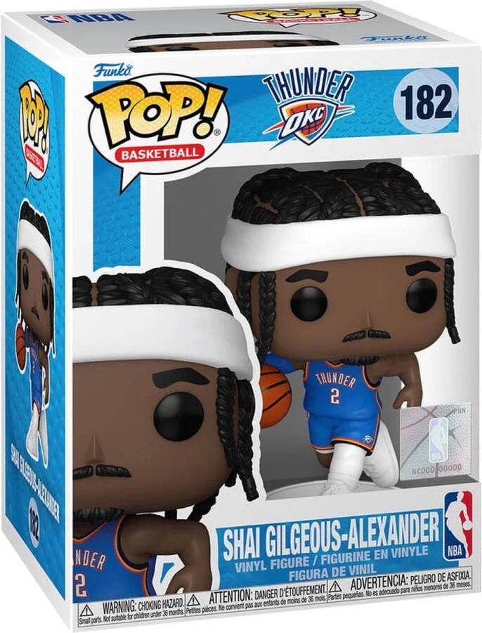 Pop Basketball: Oklahoma City Thunder Shai Gilgeous-Alexander Funko Pop #182