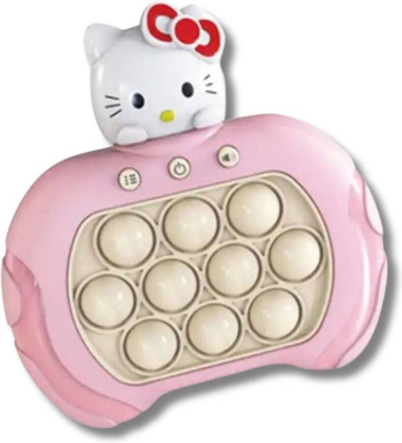 Pop It Fidget Toy Hello Kitty feestdagen-cadeautip-Quick Push Game- Anti Stress Speelgoed- voor Jong en Oud -Reactie Snelheid -Concentratie- Zintuig Ontwikkeling-verschillende Niveaus-Moeilijkheidsgraad