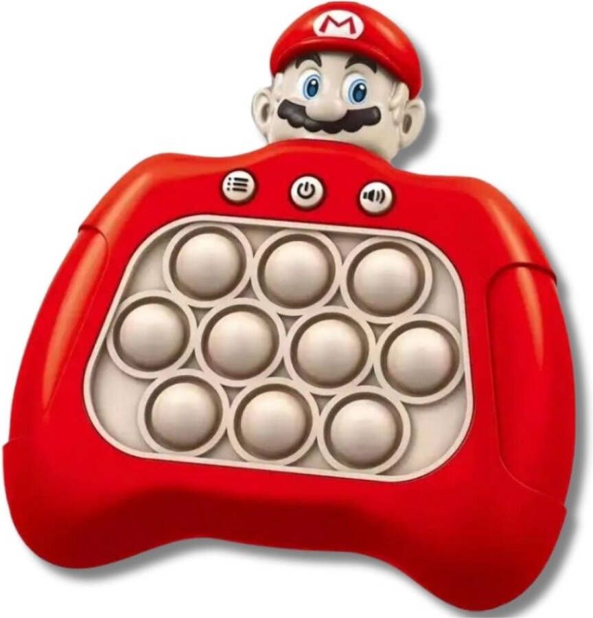 Pop It Fidget Toy Mario-Feestdagen-Quick Push Game- Anti Stress Speelgoed- voor Jong en Oud -Reactie Snelheid -Concentratie- Zintuig Ontwikkeling-verschillende Niveaus-Moeilijkheidsgraad