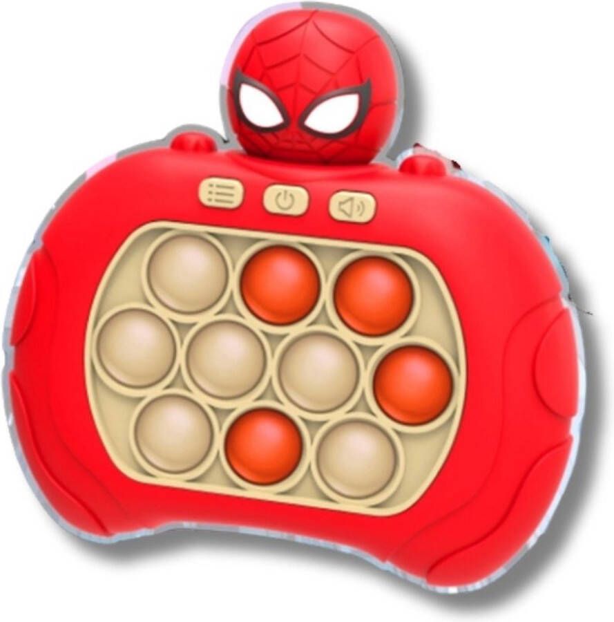 Pop It Fidget Toy Spiderman feestdagen-cadeautip-Quick Push Game- Anti Stress Speelgoed- voor Jong en Oud -Reactie Snelheid -Concentratie- Zintuig Ontwikkeling-verschillende Niveaus-Moeilijkheidsgraad