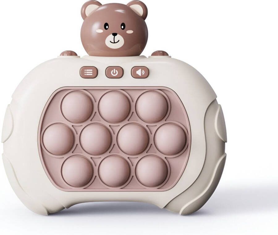Pop It Game Controller Fidget Toy Spel Quick Push Pop or Flop Montessori Anti Stress Speelgoed Beer